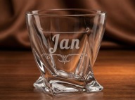 Szklanka do whisky / napojów "Spirala" TWÓJ GRAWER– Wyjątkowy Prezent