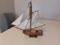 Gotowy drewniany model jachtu GRETEL
