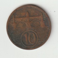 Czechoslowacja 10 Halerzy 1922