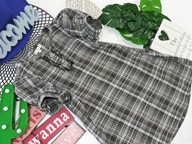 Crisp - letnia sukienka krateczka , srebrna nitka r 128