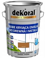 Dekoral SILNIE KRYJĄCA Emalia do drewna i metalu orzech jasny 5L