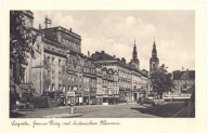 LEGNICA- Duży Rynek- Liegnitz Grosser Ring..1935 Reklamy auta- FOTO RPPC