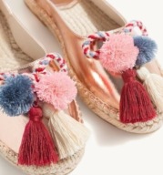 STRADIVARIUS ESPADRYLE POMPONY CHEOSTY NOWE BEZ METKI ROZMIA 40-41