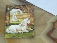 POCZTÓWKA CZYSTA KARTA POCZTOWA PODWÓJNA JEDNOROŻEC KANADA - Z KOPERTĄ