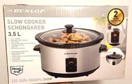 Wolnowar Dunlop Mijoteuse Slowcooker 3,5 l srebrny/szary 240 W