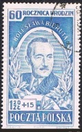 1952 Polska fi 596 - 60. rocznica urodzin B. Bieruta