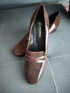 Buty damskie 40 Grodecki czółenka naturalna skóra wygodne lekkie dł27