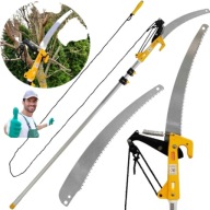 PIŁA TELESKOPOWA RĘCZNA Z SEKATOREM DO GAŁĘZI DRZEW KRZEWÓW OGRODOWA 3,75M