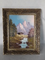 OBRAZ OLEJNY KRAJOBRAZ, PEJZAŻ