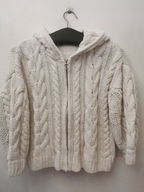 PRIMARK COTTON SWETER R.S/M CARDIGAN SWETR Z KAPTUREM OVERSIZE