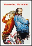 A2 PLAKAT FILMOWY FILM Z NAMI NIE MA ŻARTÓW, WATCH OUT WE'RE MAD! (1974)