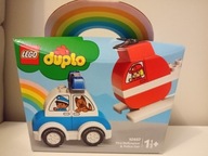 LEGO Duplo 10957 Helikopter strażacki i radiowóz nowy Krk