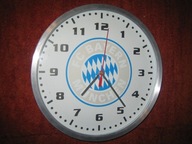 FC BAYERN - DUZY ZEGAR WISZACY Z NAPEDEM KWARCOWYM