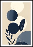 A2 PLAKAT OBRAZ PLAKAT ROŚLINY ROŚLINA LIŚCIE LIŚĆ BOHO STYL GEOMETRYCZNY