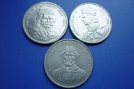 PRL zestaw 3 szt. monet KRÓLE: ŁOKIETEK PRZEMYSŁAW i ODNOWICIEL