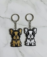 Porządny breloczek na co dzień zawieszka do kluczy buldog francuski 2szt