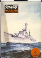 Mały Modelarz 6/1978 Niszczyciel Grom