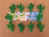 KOSTKI / LODU / WIELOKROTNEGO UŻYTKU / KAKTUSY / ZESTAW 10 SZT. / TOPEQ