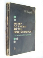 WSTĘP DO CHEMII METALI PRZEJŚCIOWYCH - ORGEL