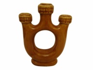 Bochnia, świecznik Baszta, ceramiczny świecznik, ceramika PRL, vintage