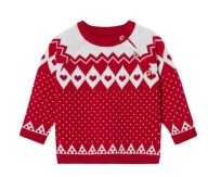 LUPILU organiczna bawełna SWETER pure norweski wzór NOWY 74/80