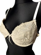 Koronkowy miękki biustonosz stanik z wkładkami r. 90C