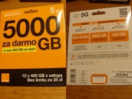 Starter z sieci ORANGE numer 513-199-766 5G LTE