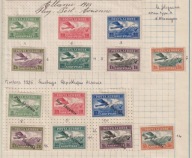Albania 1925 1927 Poczta Lotnicza 2 Serie Michel 84-90 102-108 MH