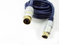 Kabel SVHS wtyk/wtyk 4 pin gold 10m miękki niebieski płaski 27-12-5