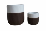 ROYAL COPENHAGEN KUBEK + ESPRESSO PORCELANA SILIKON Fluted Contrast KOMPLET