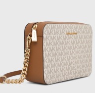 Michael Jet Set Crossbody Vanilla torebka kremowa regulowany pasek