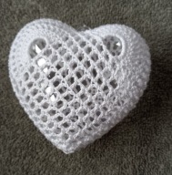 BOMBKA SERCE OZDOBA CHOINKOWA RĘCZNIE ROBIONA