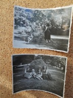 2 x PRL kobiety dzieci stóg siana wieś (893b)