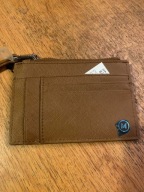 MANGO NOWY PORTFEL ZAMKI ZIP CARD HOLDER CAMEL