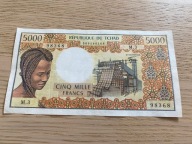 Czad - 5000 franków