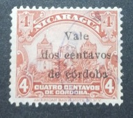 Nikaragua -9 kasowany nadruk