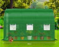 SZKLARNIA FOLIOWA TUNEL 300 X 200CM KESSER ZIELONA 77a