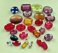 ZESTAW KAMIENI JUBILERSKICH Z PIEŚCIONKÓW