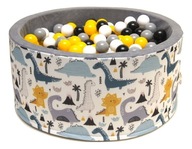 Suchy basen z kulkami Welox Dinozaury 40x90 cm