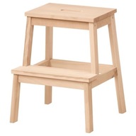 TABORET ZE SCHODKIEM IKEA BEKVAM BUK 50 CM PODEST STOŁEK LITE DREWNO