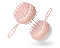 Szczotka do masażu skóry głowy silikonowa 2w1 do peelingu na mokro i sucho