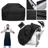 POKROWIEC NA GRILL OGRODOWY WODOODPORNY MOCNY SOLIDNY TRWAŁY 145X61X117 CM