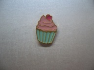 METALOWA EMALIOWANA PIN PRZYPINKA MUFFINKA