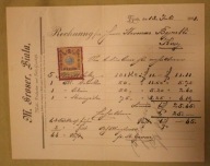 M. Groser, Biala,, KOZY, Byrski, BIELSKO - BIAŁA, 1898 rok - ZNACZEK