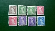 Kanada Canada ** 8 znaczków QEII kolonie angielskie brytyjskie