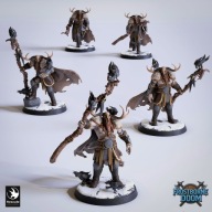 Vargir Mage zestaw 5 figurek - FD - RPG DnD D&D - druk 3D 14K