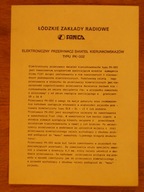 Instrukcja obsługi przerywacz kierunkowskazów PK