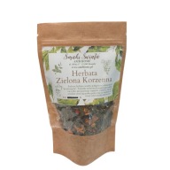 Herbata zielona korzenna 100 g Liściasta Rożek