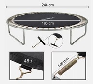 Mata do trampoliny Arebos 244-244 cm