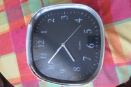 QUARTZ ZEGAR WISZĄCY SREBRNY NA BATERIE